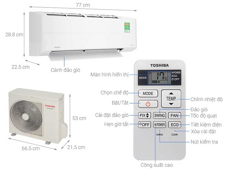 Giới thiệu máy lạnh Toshiba tiết kiệm điện 